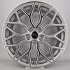 Aurora Modern Mesh Design Silver Polished