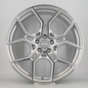 Aurora Modern Y Spoke Design Silver Polished
