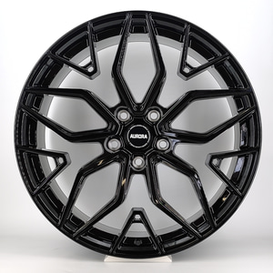 Aurora Staggered Modern Mesh Design Gloss Black