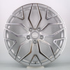 Aurora Staggered Modern Mesh Design Silver Polished