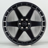 Aurora Modern 6 Spoke Design Satin Black