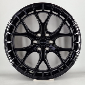 Aurora Modern 6 Y Spoke Design Gloss Black