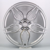 Aurora Modern Twin Spoke Design Silver Polished