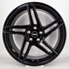 Aurora 5 Twin Spoke Twist Spoke Gloss Black
