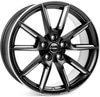 Borbet LX18 black matt silver spoke rim