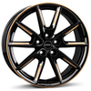 Borbet LX18 black glossy gold spoke rim