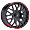 FOX VR3 SATIN BLACK RED LIP