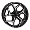 Wolfrace Eurosport TUV Salento diamond black front polished